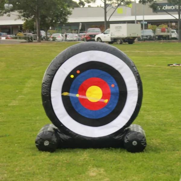 inflatable football shooting target archery tag goal soccer dart