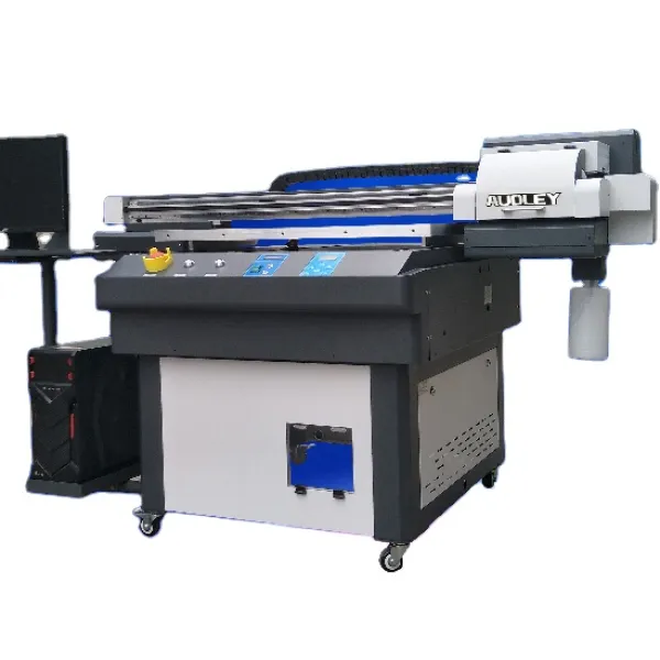 factory direct 3 xp600 head  flatbed inkjet printer 9060 uv printer for sticker