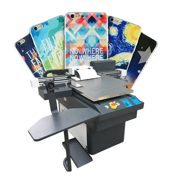 UV led flatbed printer UV6090 9060 printer wood glass metal gift printing machine with 3 TX800 print head