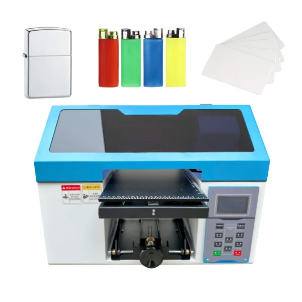 Proprinter Small Business Uv Printer A4 Uv Flat Bed LED Printing Machine For Plastic Lipgloss Tubes Business Card Cans