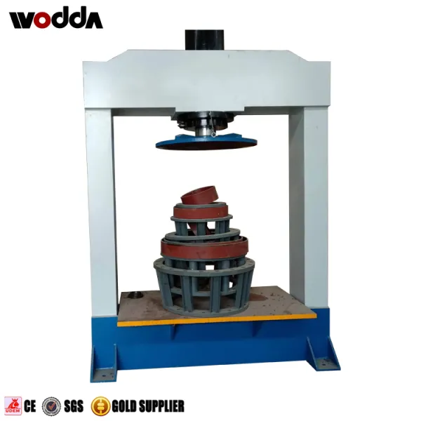 H frame hydraulic press tyre change press machine for solid forklift tyre
