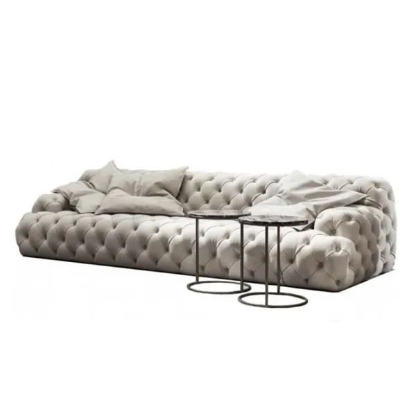 Modern  luxury elegant cheap wholesale comfortable home living room furniture 3 seater leather sofa sets hotel furniture sofa
