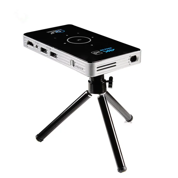 Modern Design P06 3D Mini Movie Video Projector Lens,Yinzam Dlp Smart  Touch Panel Projector S905x Battery Android 4k Beamer P06