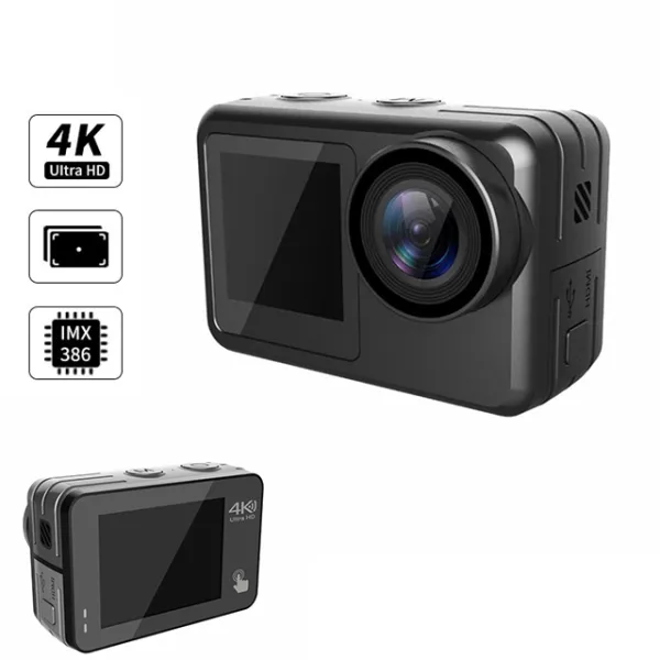 Go Pro Body Waterproof Icatch V39 IMX386 WiFi Touch Screen Real 4K 5K 30fps 60fps Selfie Dual screen Sports Action Cam Camera