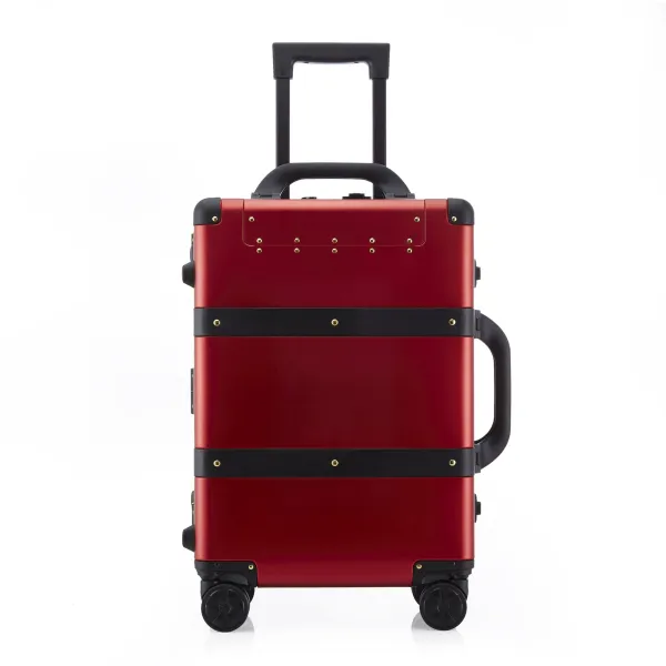 Luxury full aluminum alloy material travel trolley suitcase carry on luggage bags