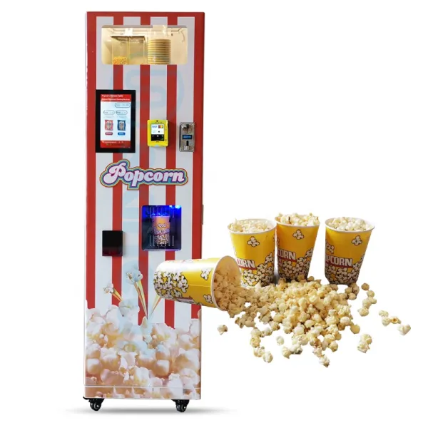 Card Reader Popper Popcorn Maker Hot Air Heating Popcorn Machine