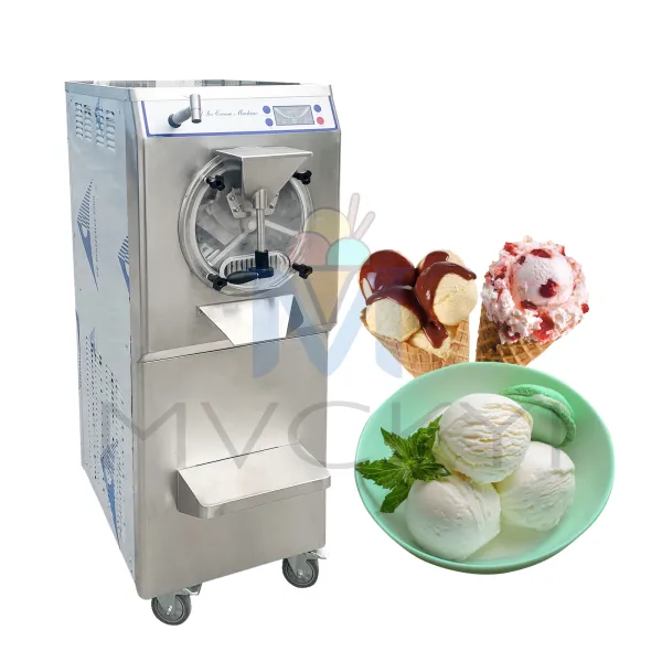 Mvckyi 45L/H Italian Hard Ice Cream Machine Batch Freezer Gelato