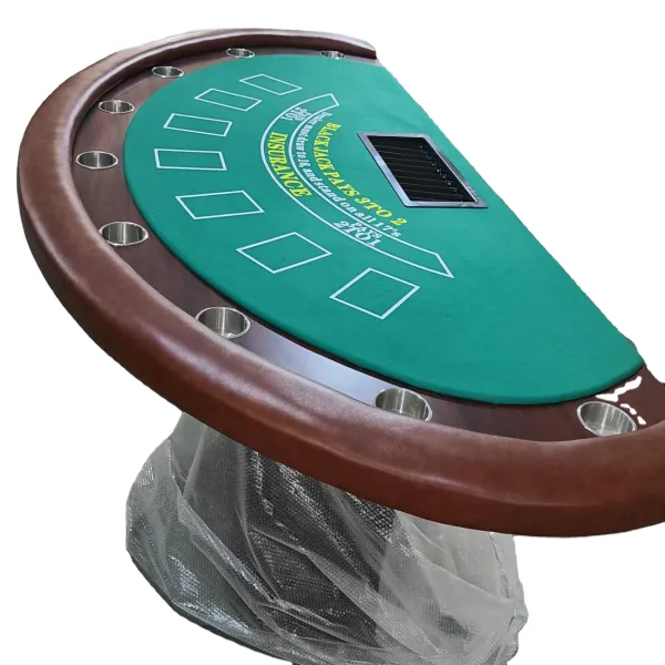 Deluxe Black jack table casino poker table