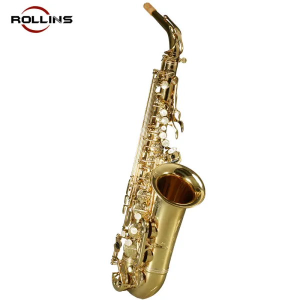 Musical Instruments High F#Eb Key Golden Lacquer KSA-C5 Alto Saxophone