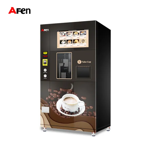 AFEN Commercial Coffee Vending Machine Desktop Fresh Coffee Maker Fully Automatic Robot Coffee Vending Machine