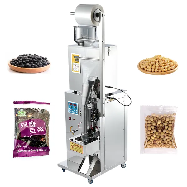 Small food pouch packing machine for dehydrated fruits and vegetables and bag of spice sachet