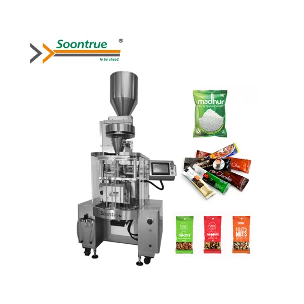 Small sachets pouch filling vertical packing machine