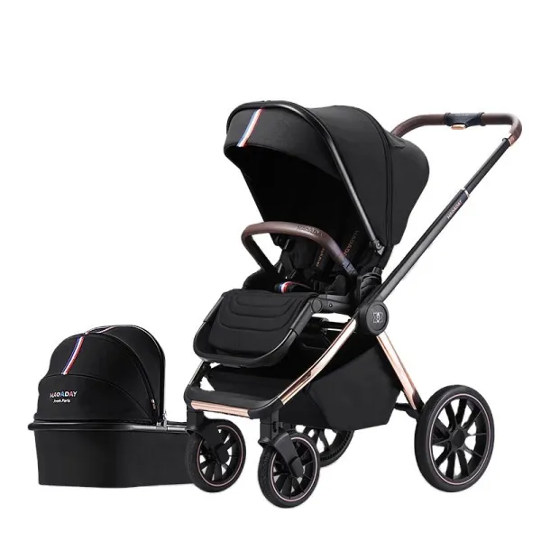 Babyfond Luxury Baby Stroller 3 in 1 Travel System Foldable Baby Pram Pushchair kinderwagen 3 in 1
