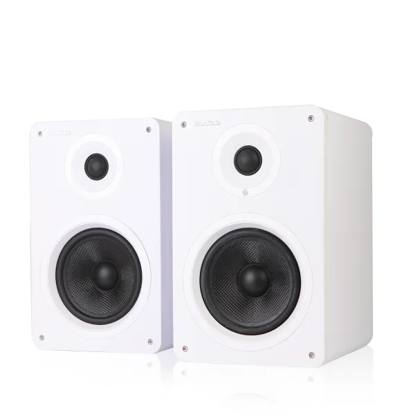 China Supplier Wooden Speaker 5.25" Sound Hifi Wireless Bt Audio Active Bookshelf Home Speakers