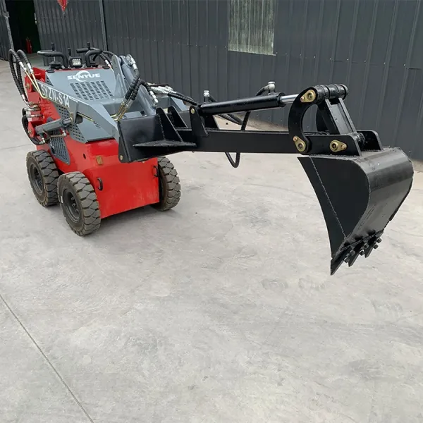 Construction And Agricultural Machinery 23HP Skid Steer Loader Loader With Straight Digging Attachments