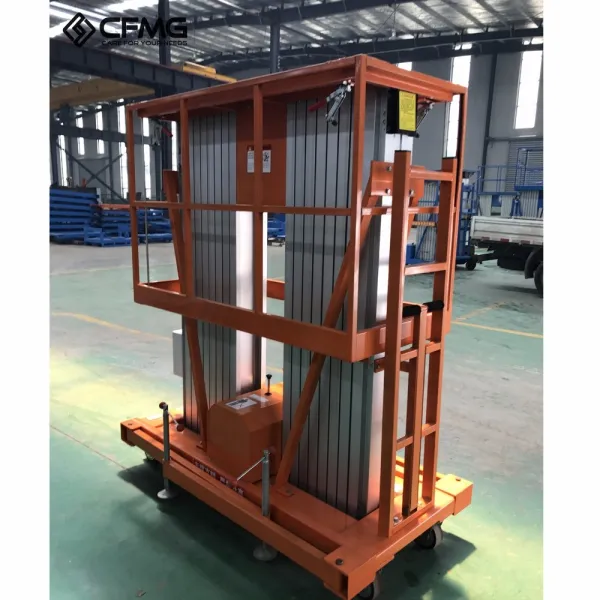Small Aerial Mobile One Man Scissor Lift/home Cleaning Elevator Aluminum Lift/Aerial Lift-Leader