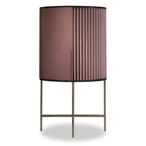High-End Italia Design Light Luxury Modern Wood Wine Cabinet For Living Room Decoration Display Side Bar