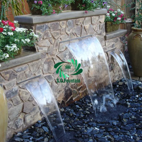 Multifunctional Incense Burner Waterfall maker Garden Stone Water Feature Garden Waterfall Fountain