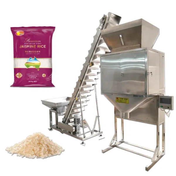 Kaiyu 10kg 20kg 30kgs Rice Packaging Machine With Sewing Machine