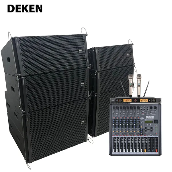 Deken SHOW L210  Dual 10" Inch  2-way Powered Line Array Professional Speakers for performance