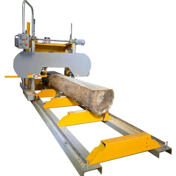 Mobile Wood Saw Cutting With Gasoline and Electric Engine Machine