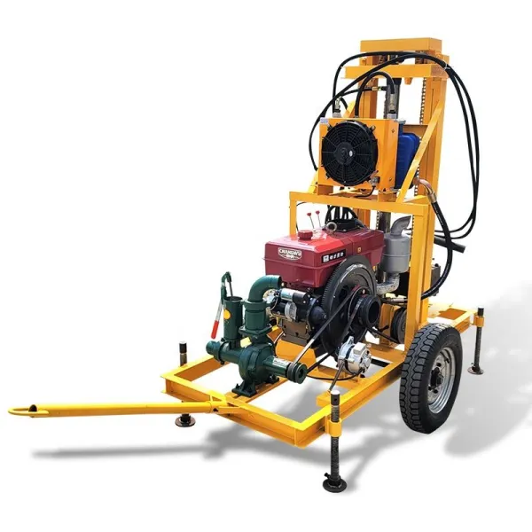 Portable Diesel Hydraulic Small Water Well Drilling Rig Machine