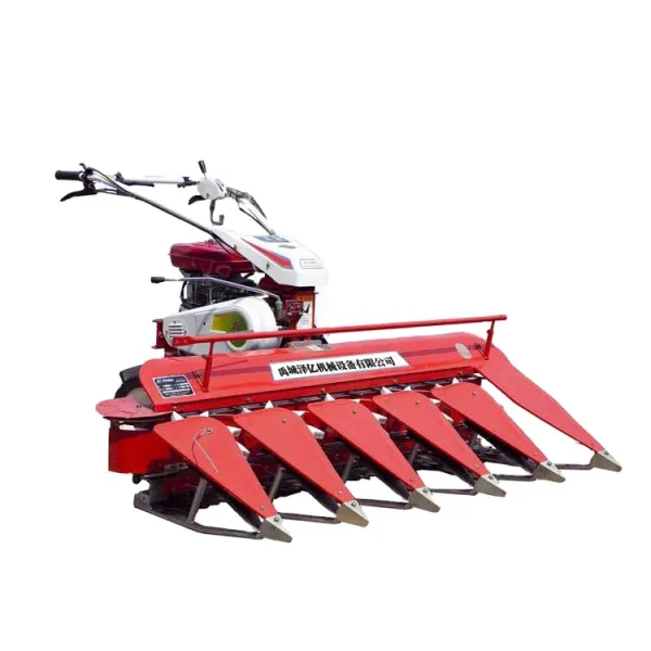 2 Wheels Tractor Mounted Manual Mini Wheat Harvester Rice cutter reaper