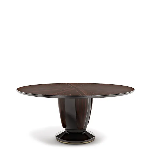 Venereed Wooden Base Luxury Italian Style Table For Villia dining room