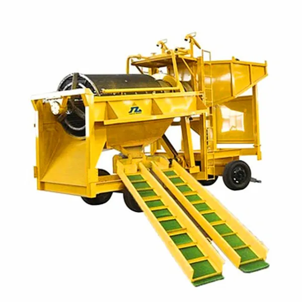 High Recovery Gold and Diamond Process Equipment For Small Gold Trommel Wash Plant 50ton h