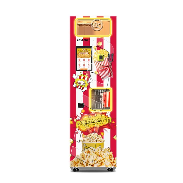 Commercial Popcorn Makers Automatic Popcorn Vending Machine With Cash And Credit Card Reader