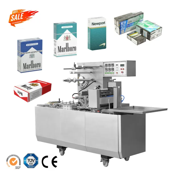 automatic perfume cigarette box cellophane bag overwrapping making machine tobacco cigarette packaging pack wrapping machine