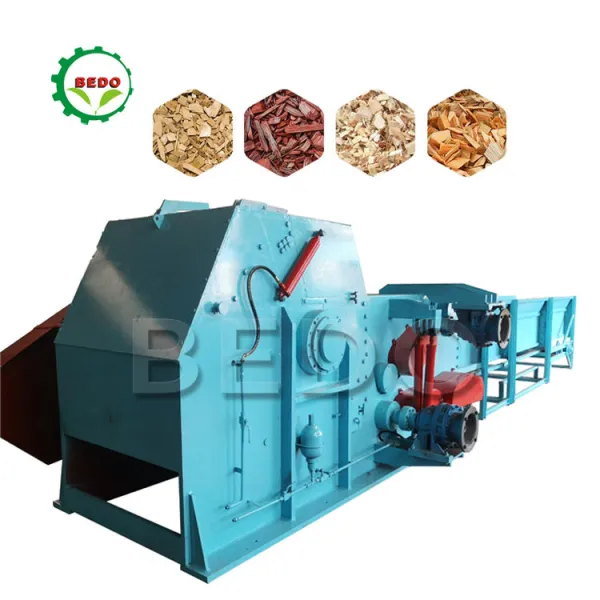 Heavy duty commercial drum wood log branch pallets chipper shredder wood chipping machine chipper forestry machinery