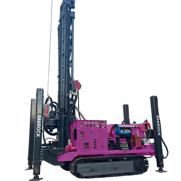 95KW Diesel water well drill rig high Productivity 400meter crawler hydraulic water well drilling rig