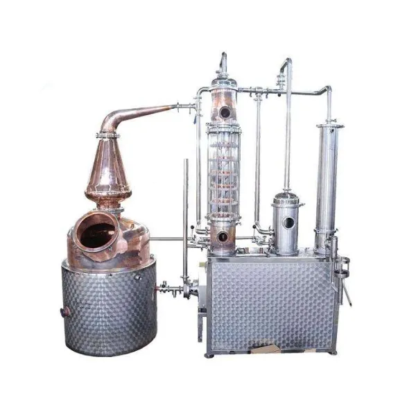 500L High Efficiency Copper Distillation Equipment and Whisky Distiller