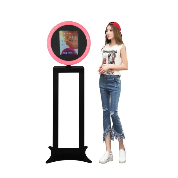Vertical portable ipad  ring light  photo booth  A popular selfie camera 2022 portable ipad photo booth