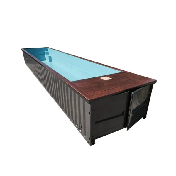 Prefab Outdoor 40ft Sea Shipping Container Swimming Pool 40 feet Pools Swimming Outdoor
