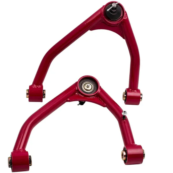 2-4" Lift Front Upper Control Arms for GMC Yukon Sierra 1500 for Chevy Silverado 1500 2WD 4WD 2007-2015 Heavy Duty A-Arms Red