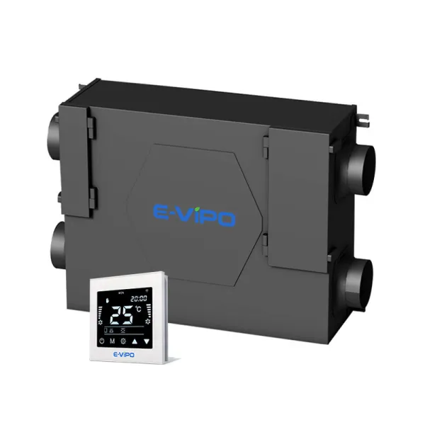 CO2 and Humidity AUTO Control Home Mechanical Ventilation Heat Recovery System hrv ventilation with counter-flow