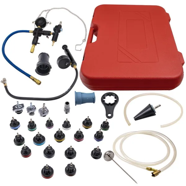 28pcs Universal Radiator Pressure Tester Vacuum Type Cooling System Tool Kit