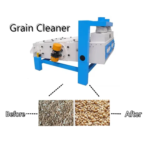Seeds Cleaning Machine Vibrating Mesh Grading Seeds Processing Grain Cleaner