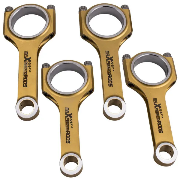 maXpeedingrods Titanizing 4340 H Beam Connecting Rods for VW 1.9L TDI PD130 PD140 PD150  ARP 2000 Bolts 144mm Rod Length