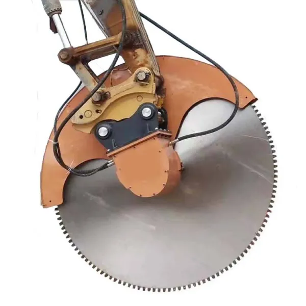 Customized Concrete Cutting Rock Chain Saw Attachment For Excavator