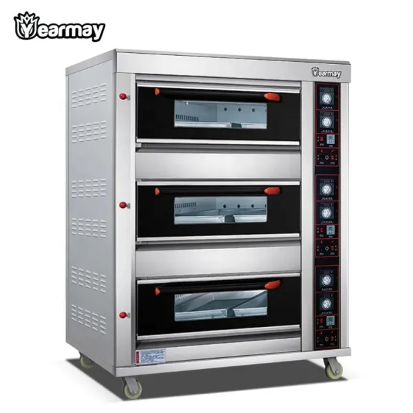 Luxurious 220V Bread Maker Gas Baking Oven Which Have Steam Digital Timer Control