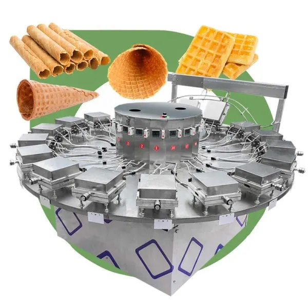 Automatic Hot Sell India Other Snack Sugar Cup Custom Egg Roll Shape Mould Pizza Cone Ice Cream Wafer Obleas Machine