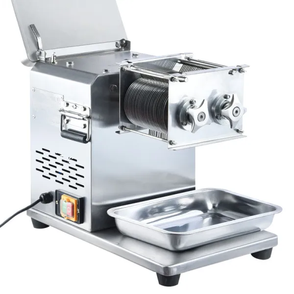 Commercial Automatic Electric Chicken Fillet Breast Fresh Pork Beef Meat Slice Slicer Slicing Cutter Cutting Machine