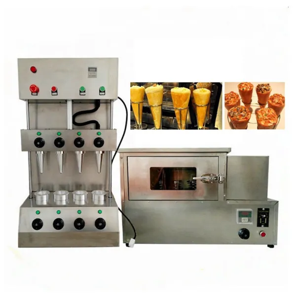 Pizza Cone Molding Machine Cheap Pizza Cone Machine/ Rotary Pizza Cone Oven/ Pizza Cone Warmer Showcase With Production Line