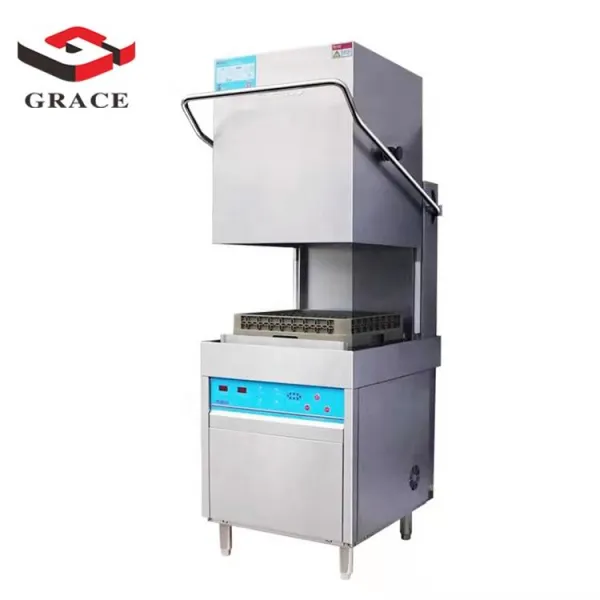 304 Stainless Steel Commercial Dishwasher Hood Type Automatic Dish Washer For Sale