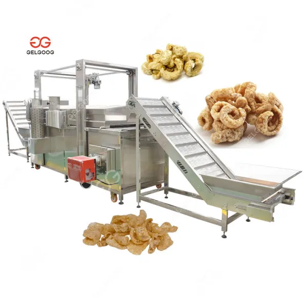Professional Automatic Pork Rinds Frying Machine Pork Skin Frying Machine Pork Rinds Fryer