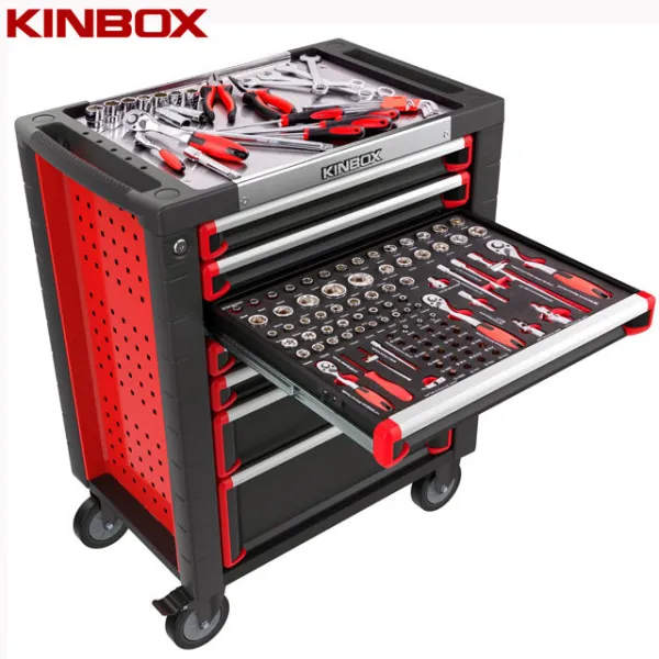 Buy Kinbox Workbench Tool Chest Cart Trolley Garage Tool Cabinet Set Tool Box with Hand Tools Workshop Garage Storage