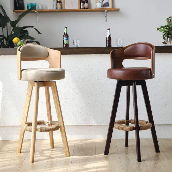 Modern Bar Stools Adjustable Swivel Bar Chairs Lift Height Kitchen Counter Dining Chairs Home Office Furniture